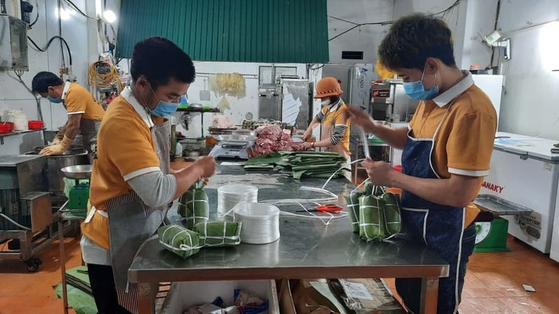 bột biến tính làm giò chả