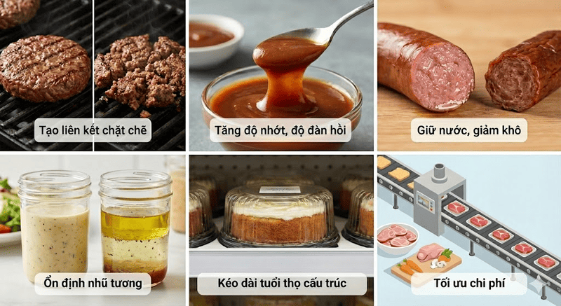 chất kết dính thực phẩm