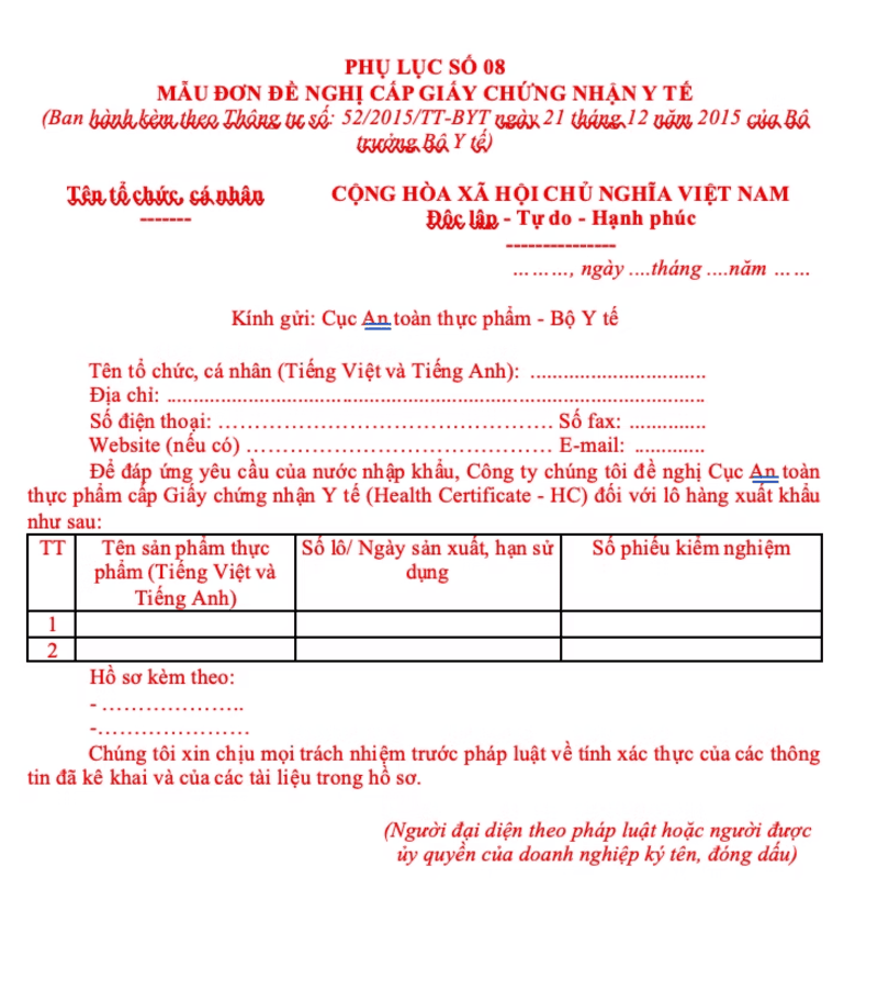 thủ tục xuất khẩu tinh bột sắn